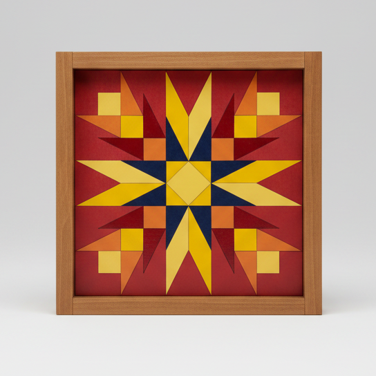12x12 "Autumn Star" Barn Quilt Kit