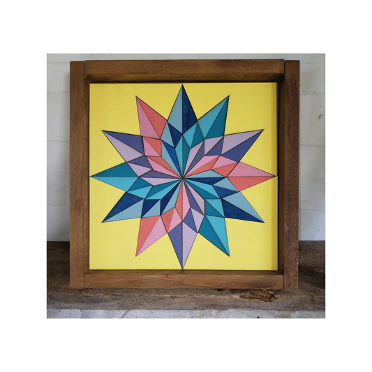 12x12 "Blooming Wheel" Barn Quilt Kit