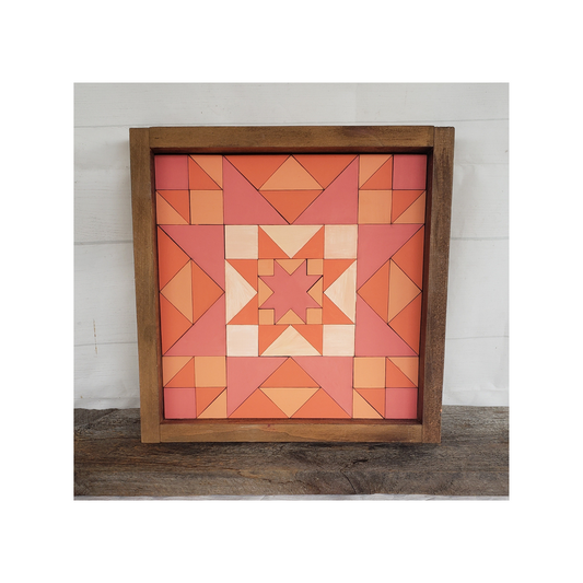 12x12 "Bursting Star" Barn Quilt Kit