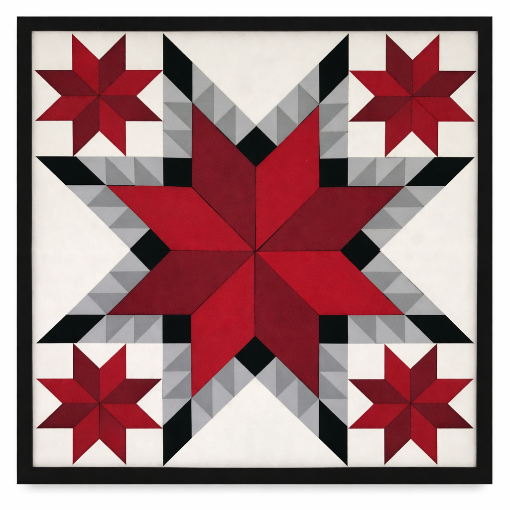 18x18 "Shooting Star" Barn Quilt Kit