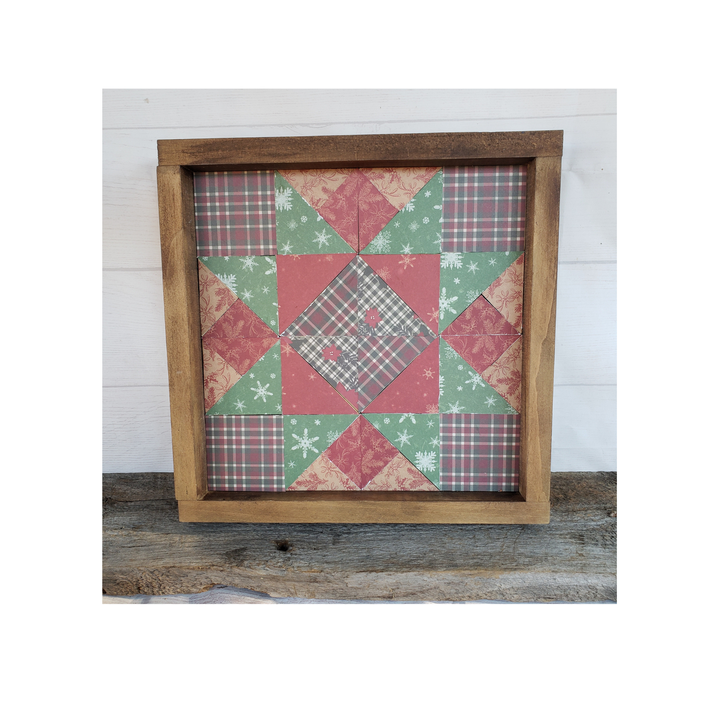 18x18 "Christmas Star" Barn Quilt