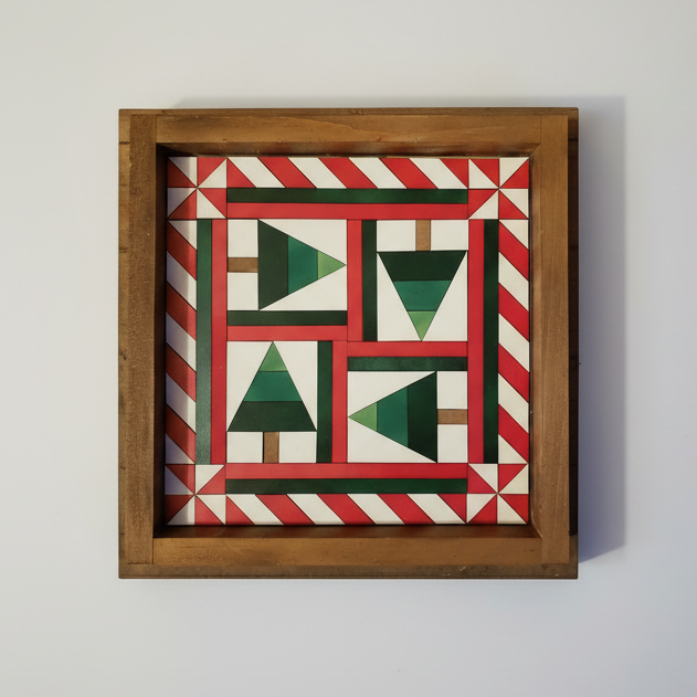 12x12 "Christmas Tree" Barn Quilt Kit