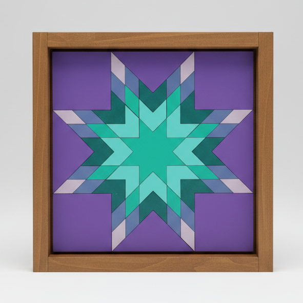 12x12 "Lone Star" Barn Quilt Kit