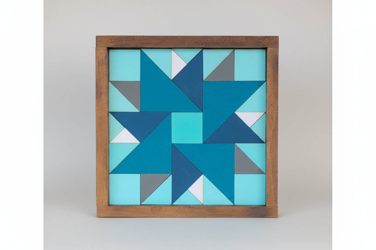 18x18 "Double Aster" Barn Quilt Kit