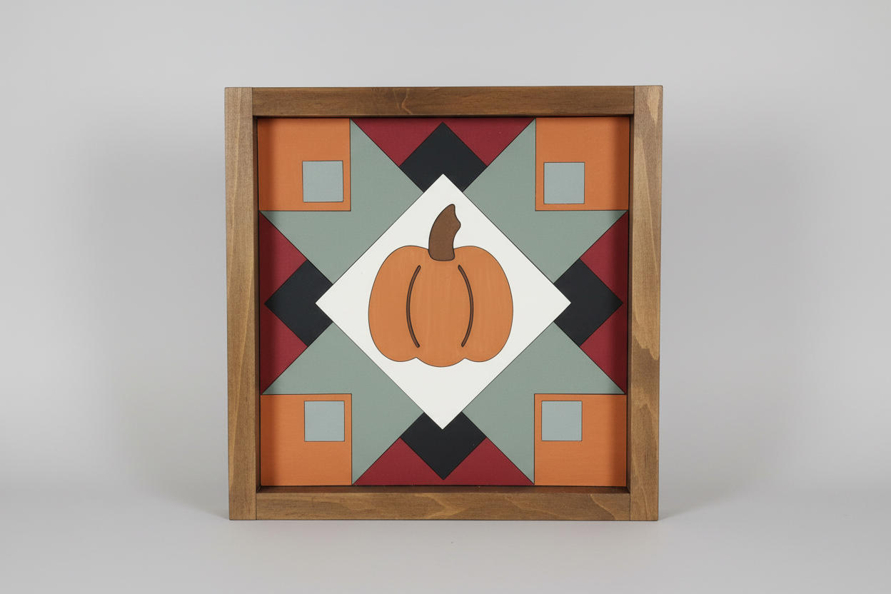 18x18 "Fall Pumpkin" Barn Quilt Kit