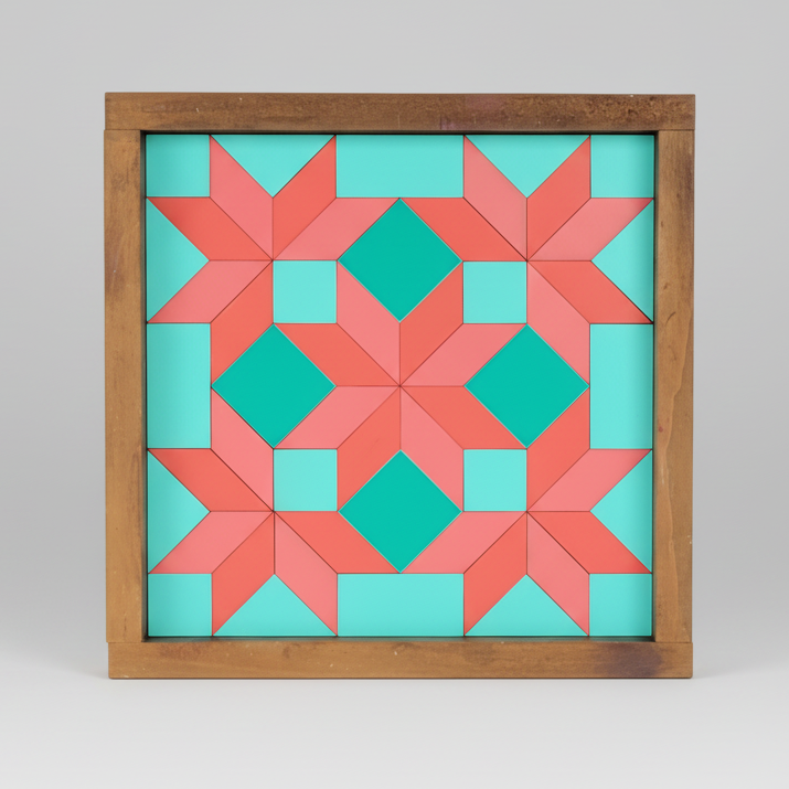 18x18 "Five Star" Barn Quilt Kit