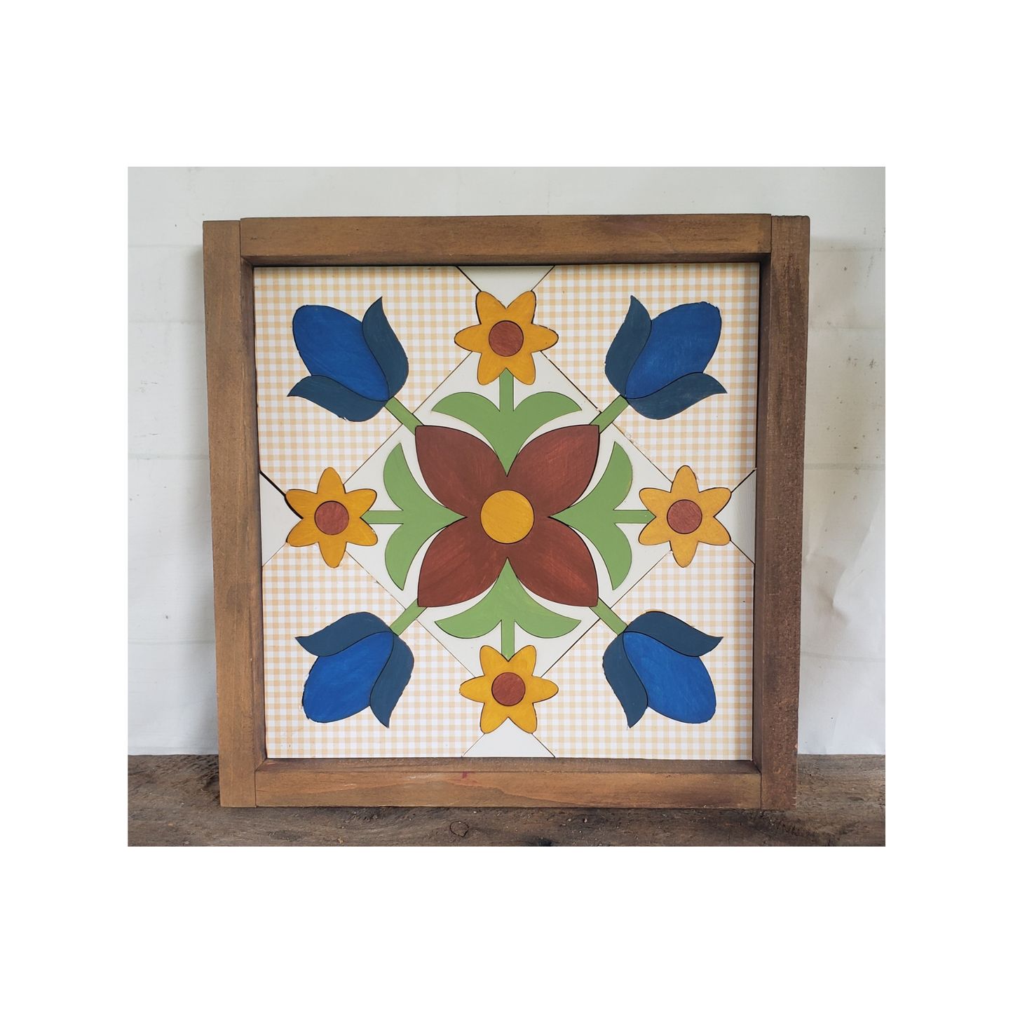 18x18 Floral Tulip Barn Quilt Kit