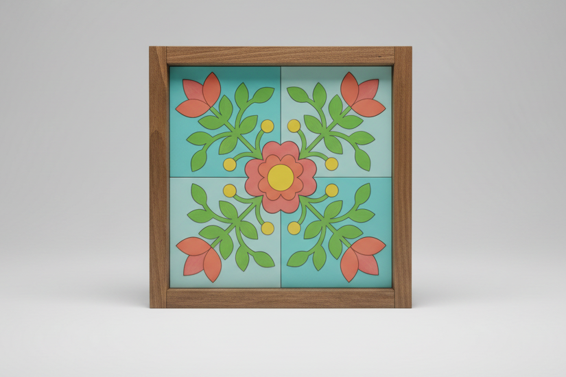 12x12 Floral Barn Quilt Kit