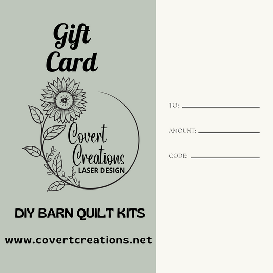 Covert Creations Physical Gift Card