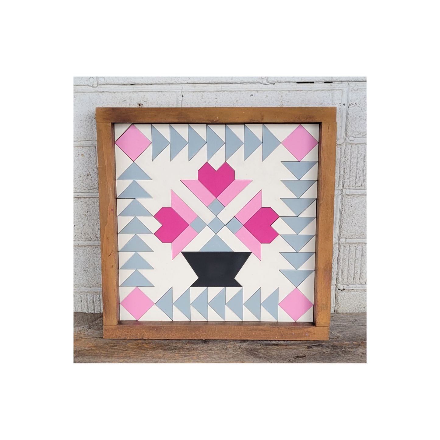 18x18 "Hearts Bouquet " Barn Quilt Kit