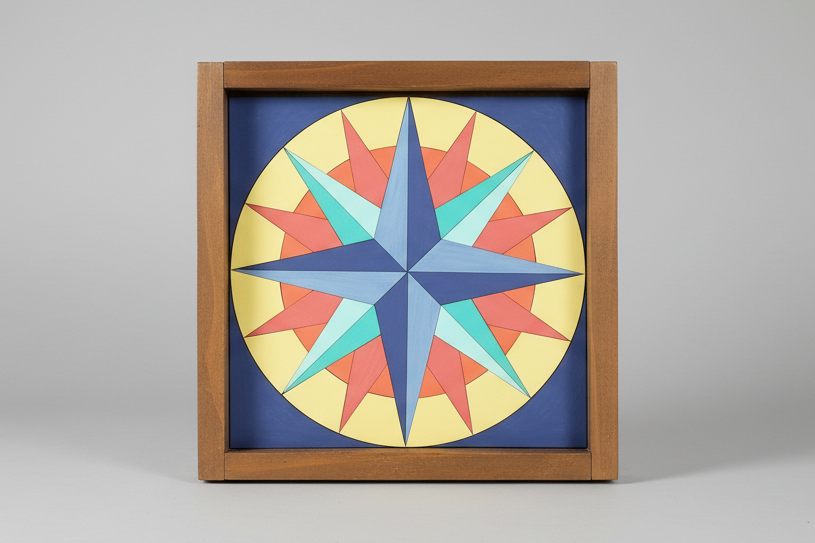 12x12 "Mariners Compass" Barn Quilt Kit
