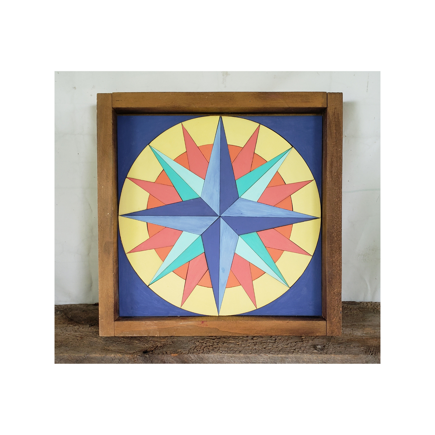 18x18 "Mariners Compass" Barn Quilt Kit