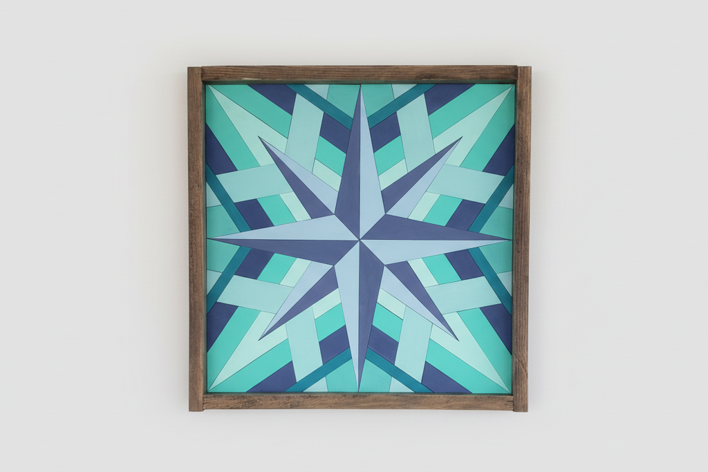 12x12 "Northern Star" Barn Quilt Kit