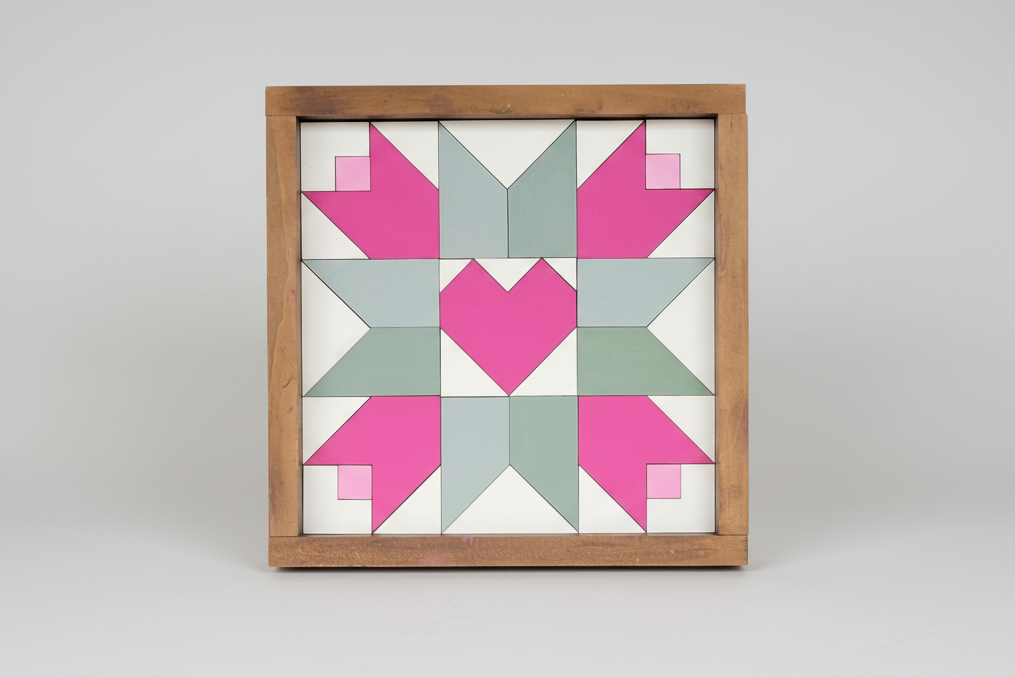 12x12 " Tulip Hearts" Barn Quilt Kit