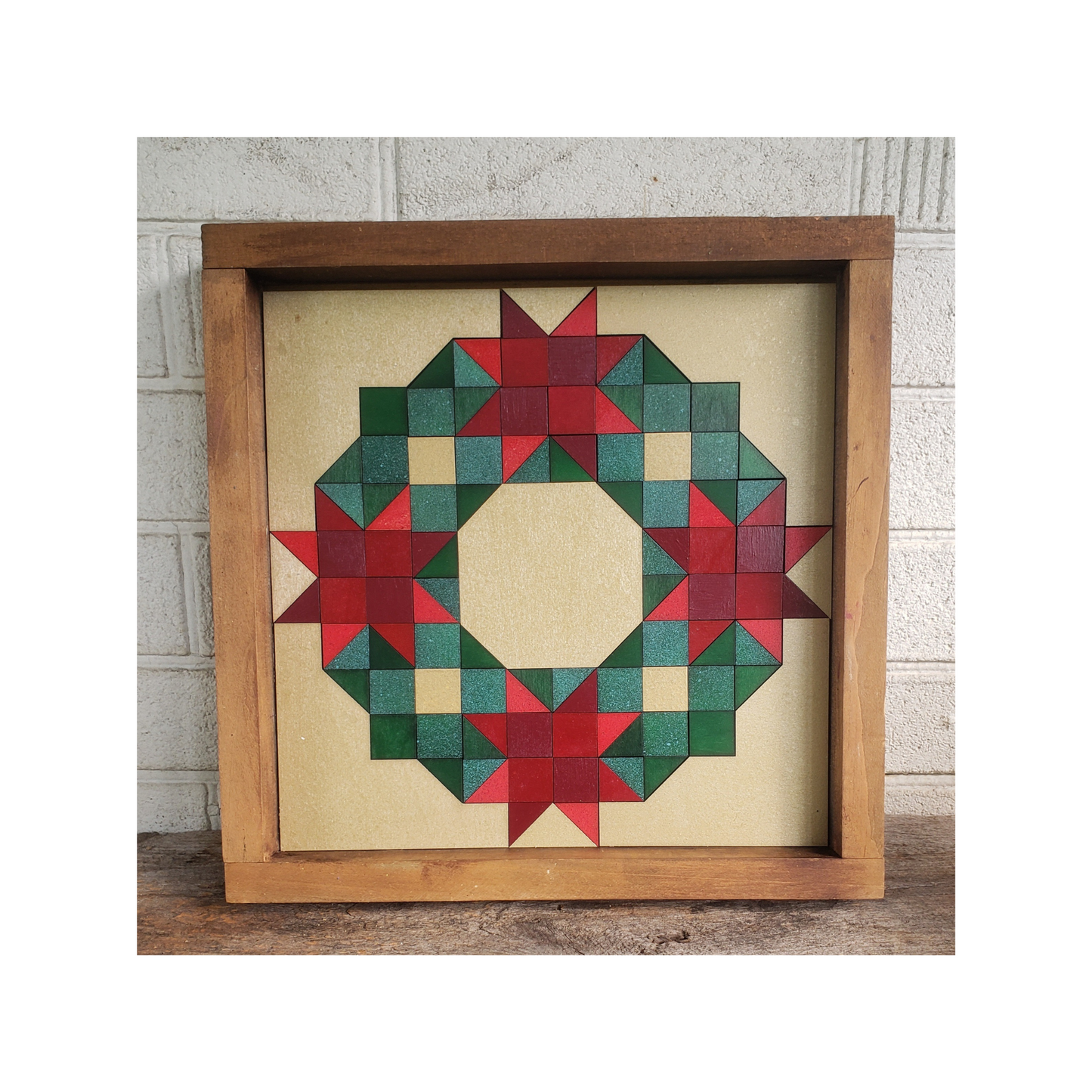 18x18 "Christmas Wreath" Barn Quilt Kit