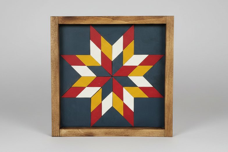 18x18 "Blazing Star" Barn Quilt