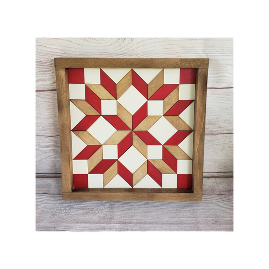 12x12 "Carpenters Wheel" Barn Quilt