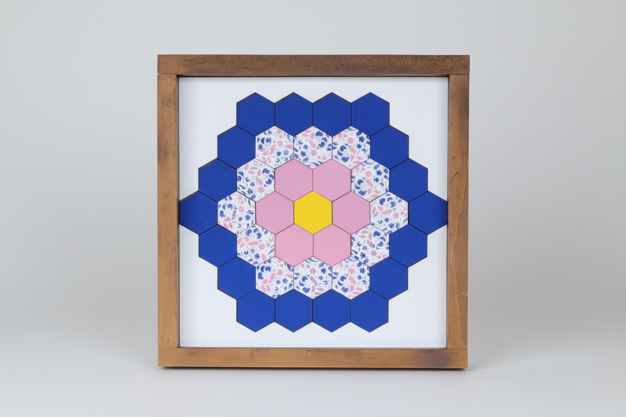 12x12 "Grandmothers Flower Garden" Barn Quilt Kit