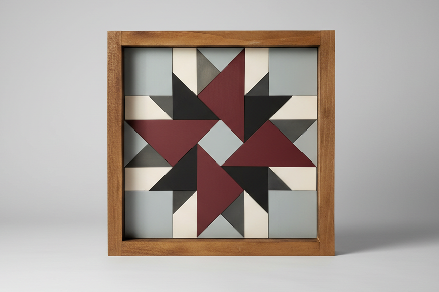 12x12 " Double Dahlia" Barn Quilt Kit