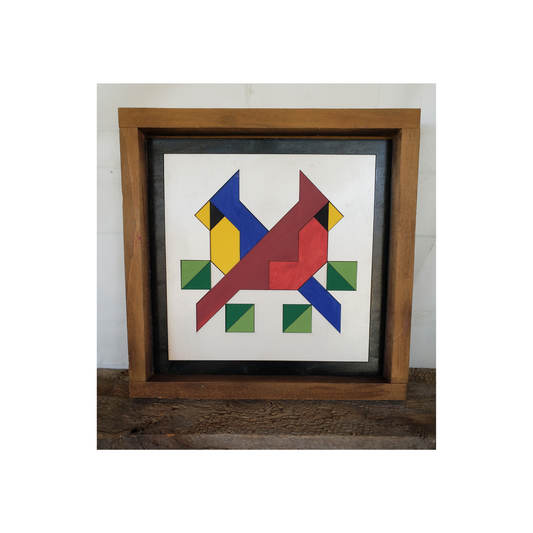 18x18 Cardinal 2 Barn Quilt Kit