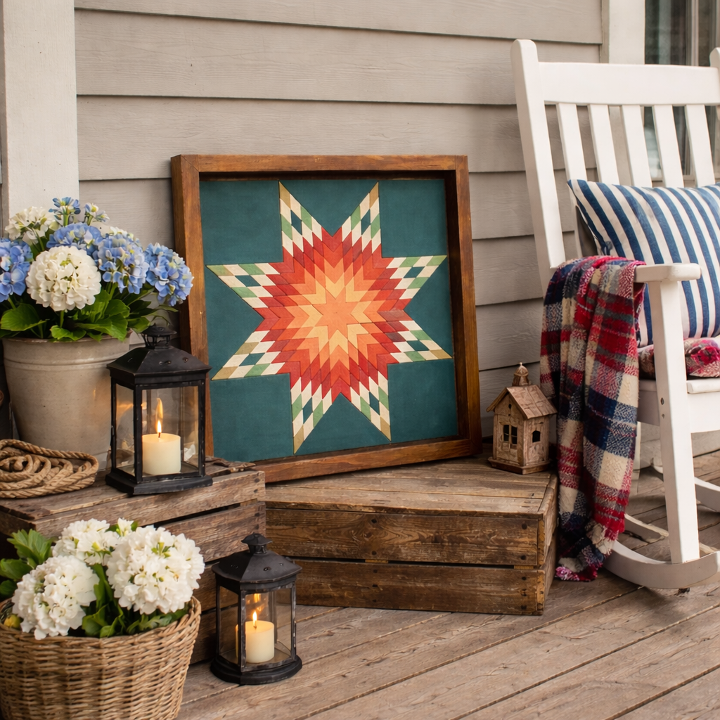 12x12 "Glitter Star" Barn Quilt Kit