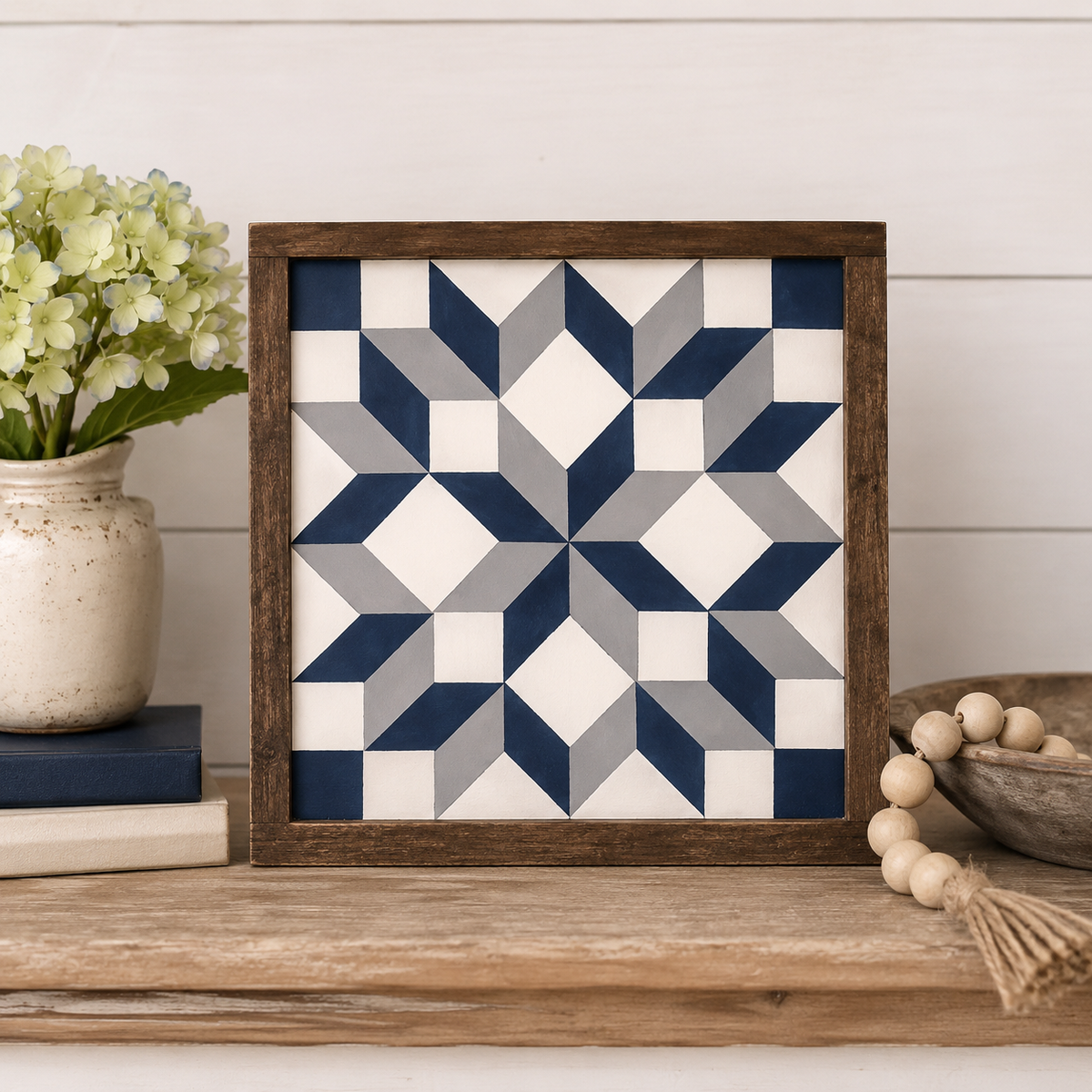 12x12 "Carpenters Wheel" Barn Quilt