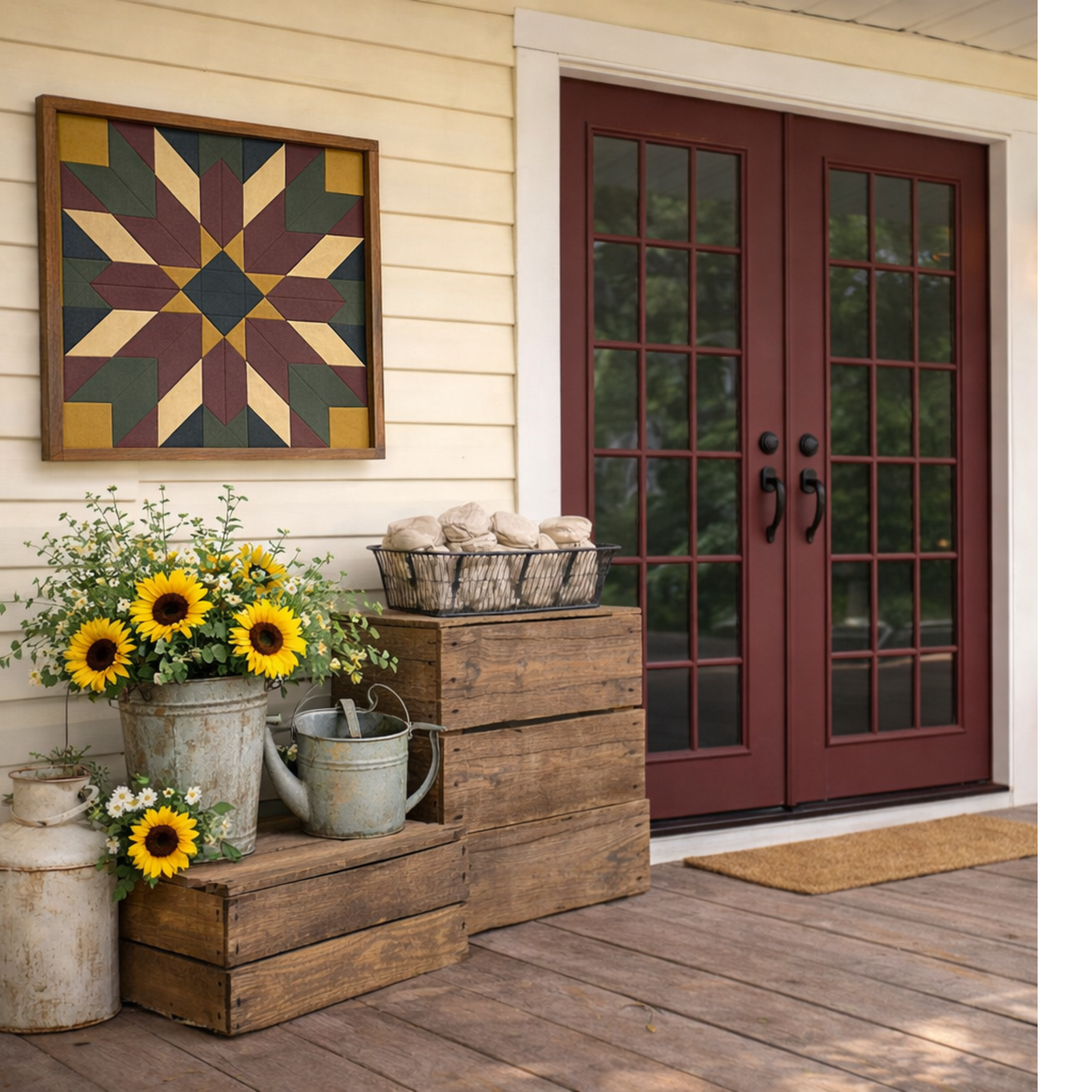 12x12 "Sunflower" Barn Quilt Kit