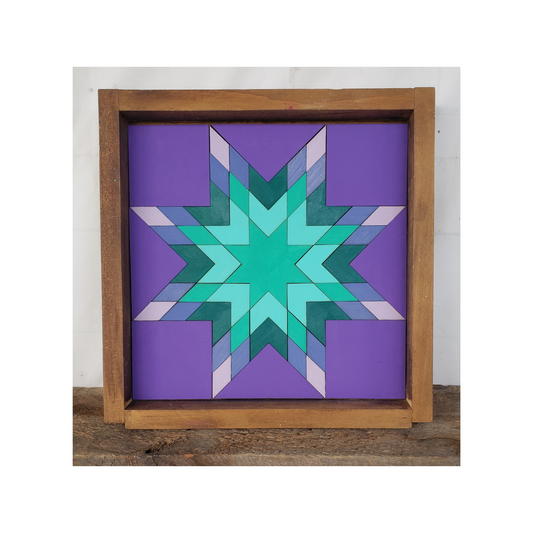 18x18 "Lone Star" Barn Quilt Kit