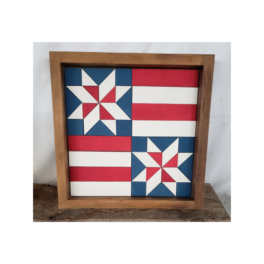 24x24 "Double American Star" Barn Quilt Kit