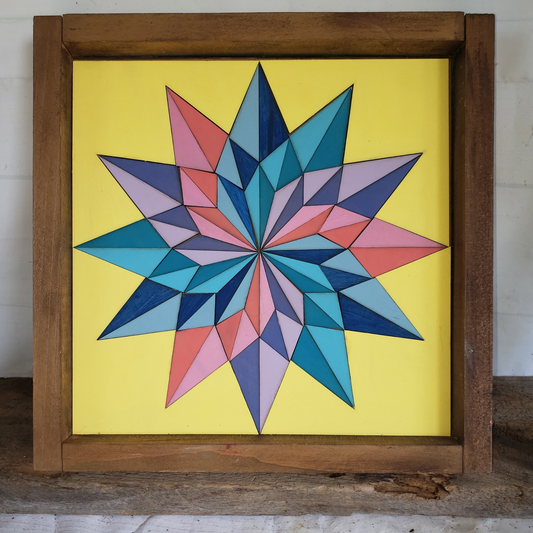 24x24 Blooming Wheel Barn Quilt Kit