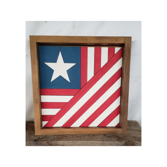 18x18 "One American Star" Barn Quilt Kit