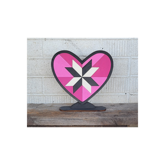 Standing Heart Barn Quilt Kit