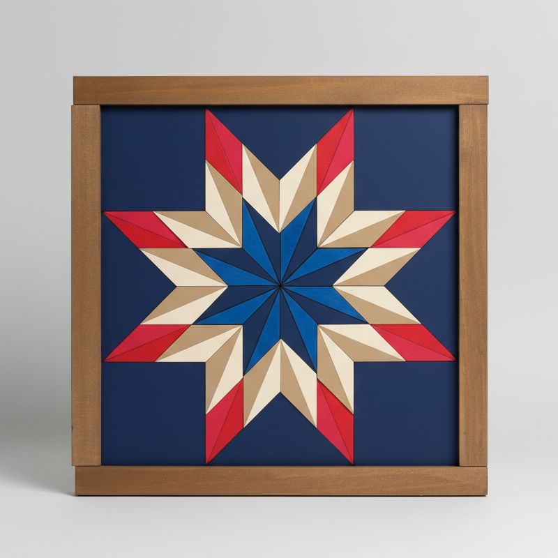 12x12 "Blazing Star 2" Barn Quilt Kit