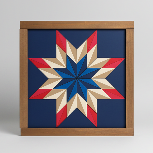 12x12 "Blazing Star 2" Barn Quilt Kit