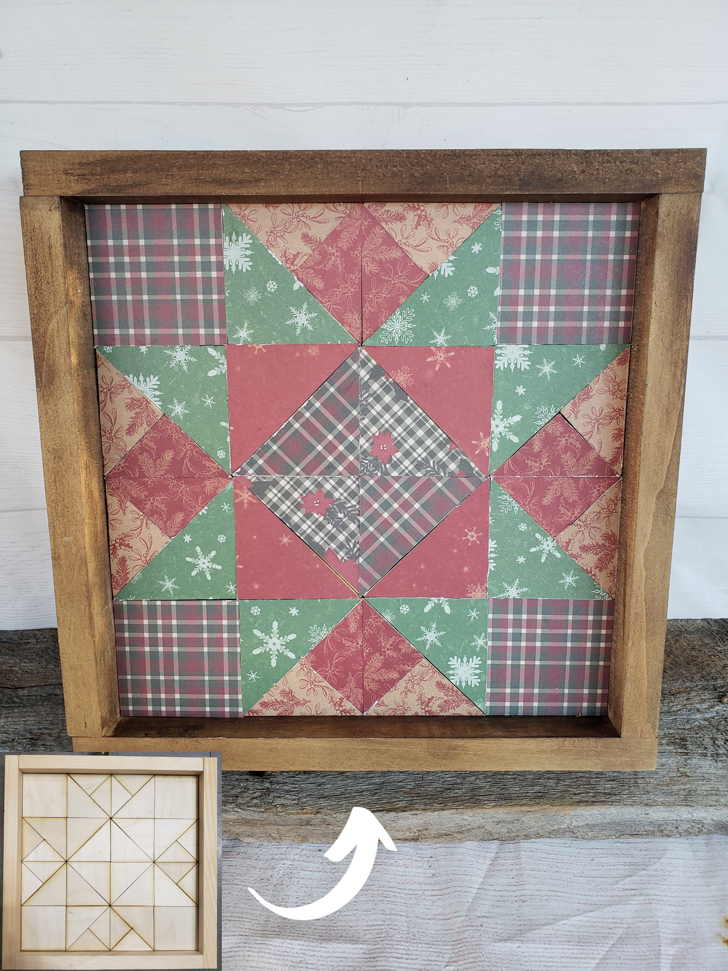 24x24 "Christmas Star" Barn Quilt Kit