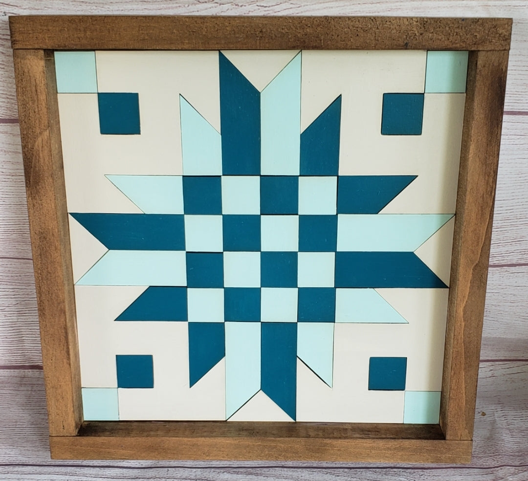 12x12 Woven Star barn Quilt Kit