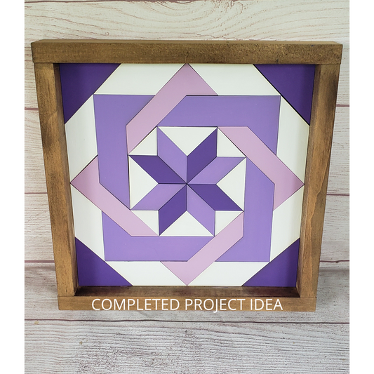 24x24 "Labyrinth Star" Barn Quilt Kit