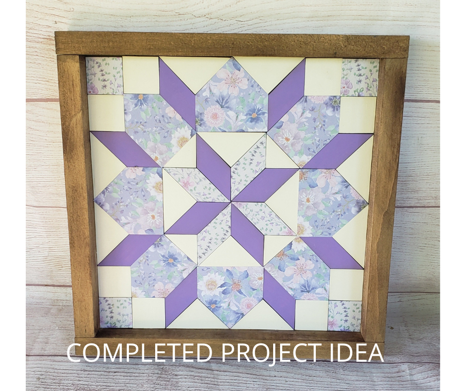 24x24 "Grandmas Star" Barn Quilt Kit