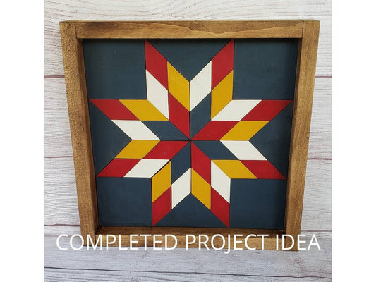 12x12 "Blazing Star" Barn Quilt